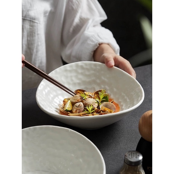 Tô đựng soup, salad các món kiểu Âu hiệu ứng lòng tổ ong cao cấp cho nhà hàng, khách sạn