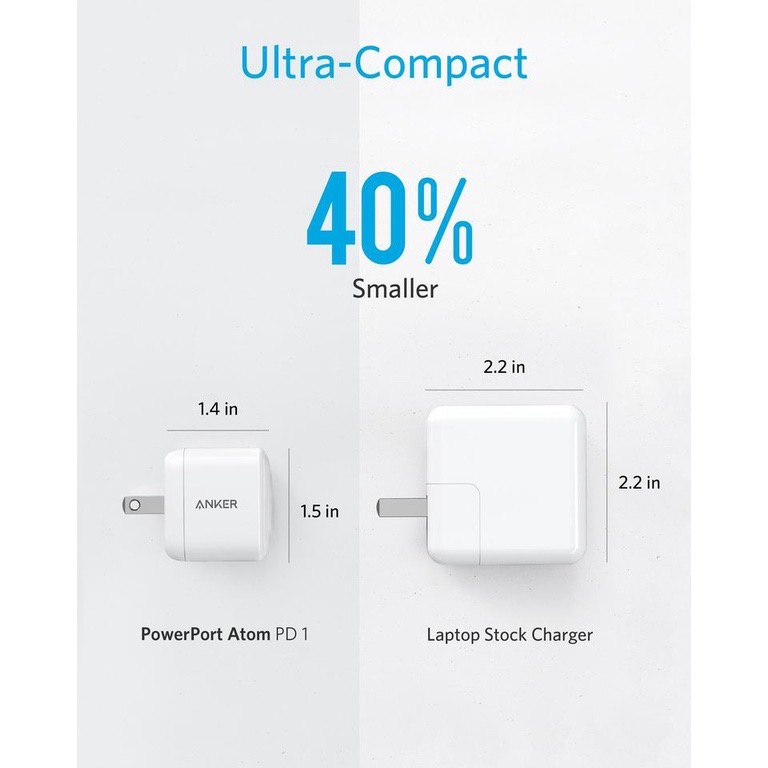 Củ Sạc Anker PowerPort Speed PD 30W - A2017 USB-C Chính Hãng