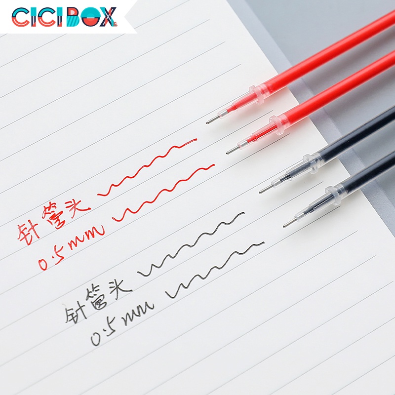 Ruột bút bi nước 3 màu xanh đỏ đen ngòi bút bi nước Thay Thế Bút Chữ A Tiện Dụng CICIBOX