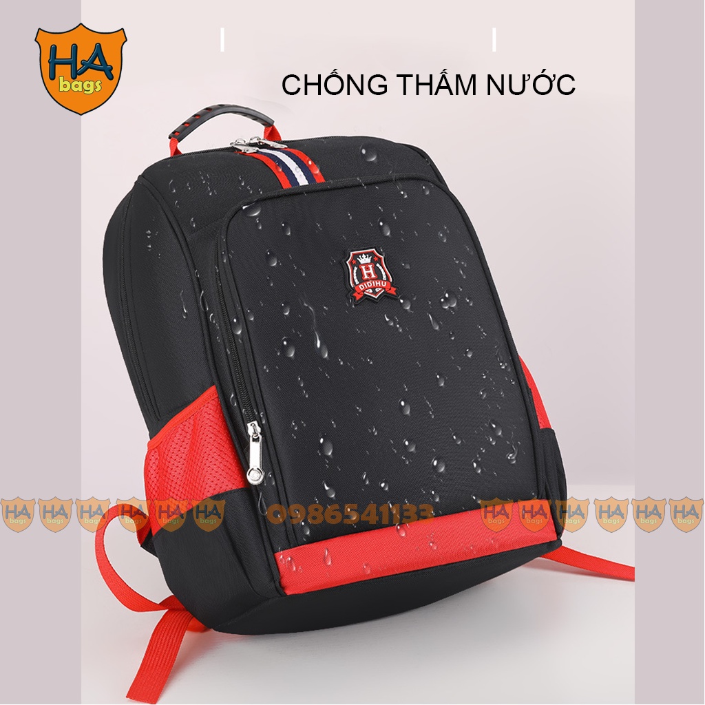 Balo học sinh cấp 1 kích thước 39x27x13cm HA1004, cặp dài và có sức chứa lớn