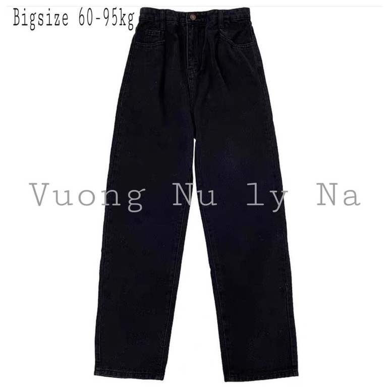 ống rộng ko giãn_lưng cao _bigsize 60-85kg
