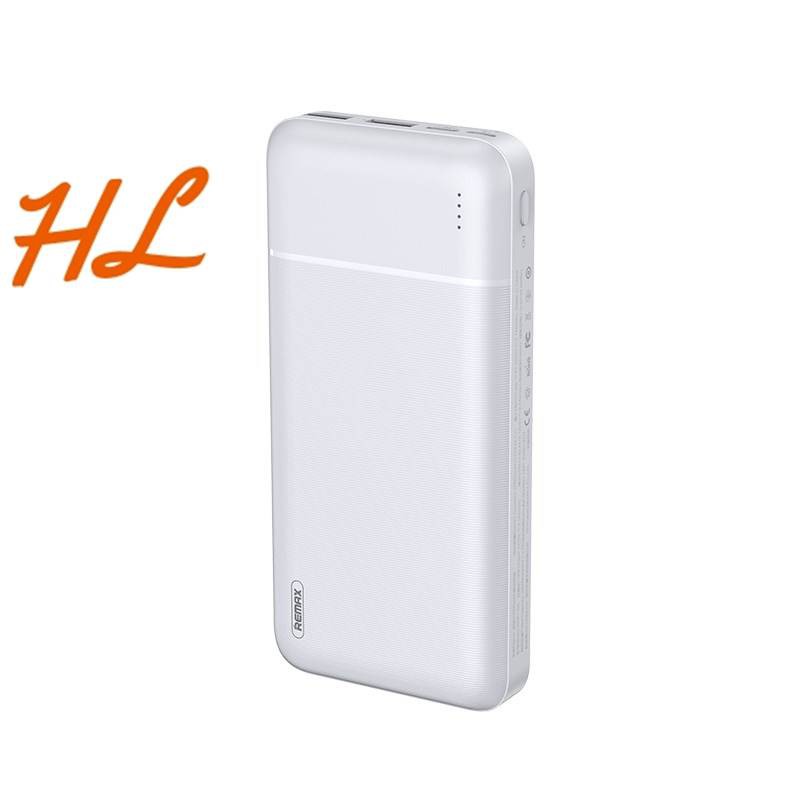 Pin Sạc Dự Phòng Remax RPP-166 20000mAh Lõi Polymer 2 Cổng Sạc Vào, 2 Cổng Sạc Ra - BH 1 Năm - Hưng Long PC