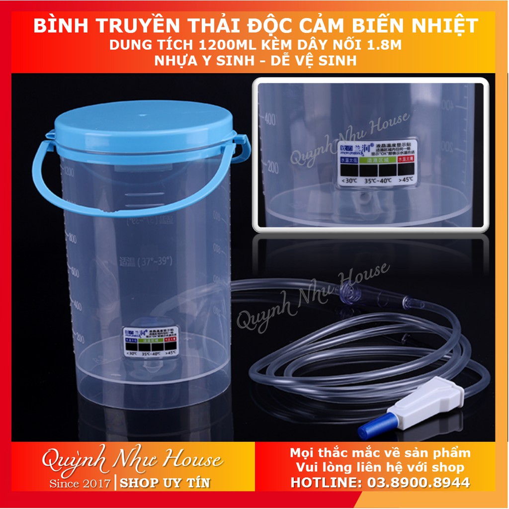Bình truyền thải độc đại tràng cà phê - Cảm Biến Nhiệt Độ Thông Minh  xô thụt tháo đại tràng