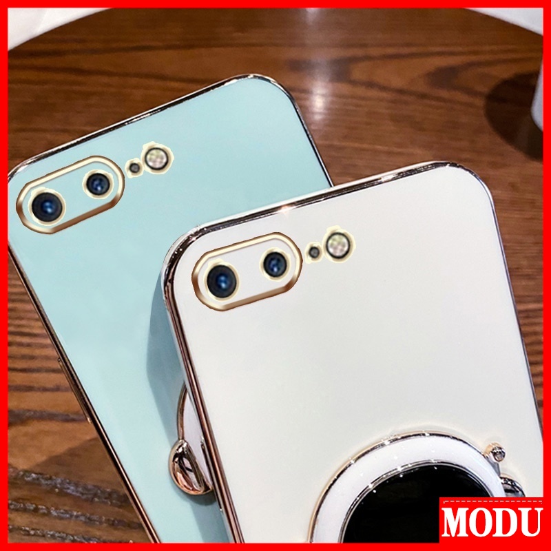Ốp Điện Thoại Màu Macaron Có Giá Đỡ Cho iPhone 6 6S Plus 7 8 SE2020 X XS XR XS Max