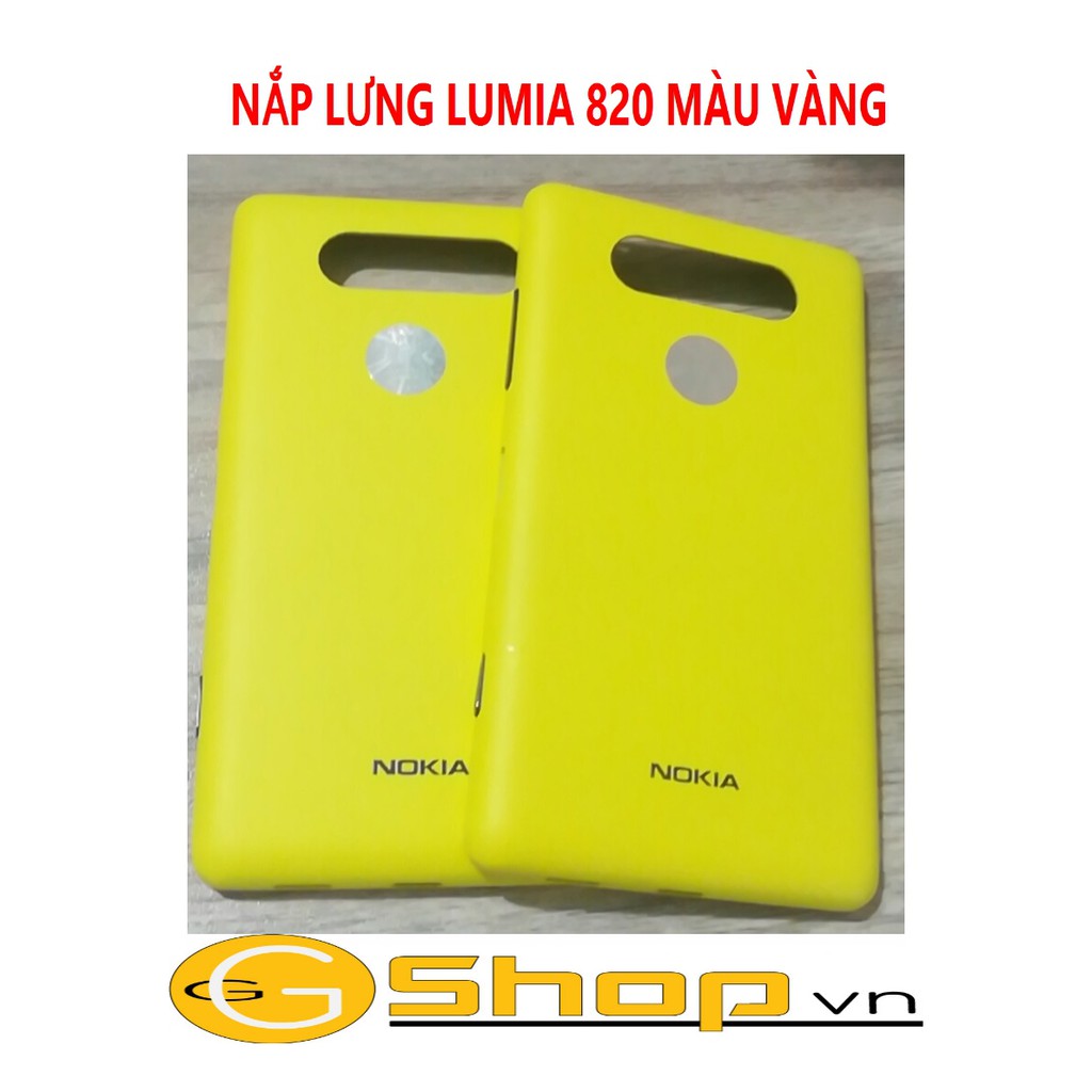 NẮP LƯNG LUMIA 820 MÀU VÀNG