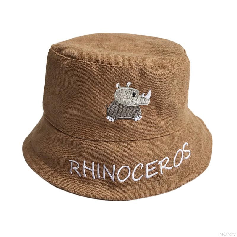 Nón tai bèo thêu hình dễ thương phong cách Hàn Quốc cho bé