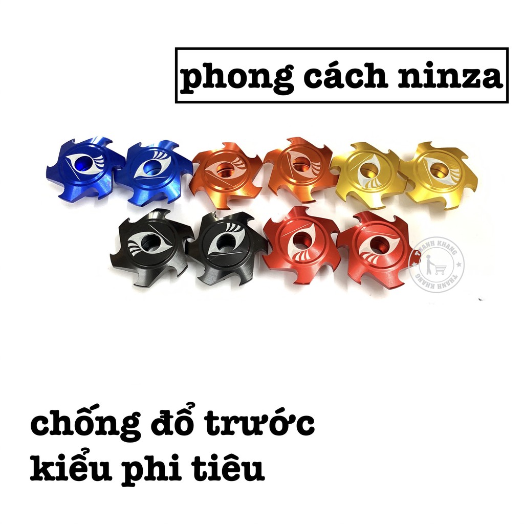 gù chống đổ xe máy trước phi tiêu thanh khang