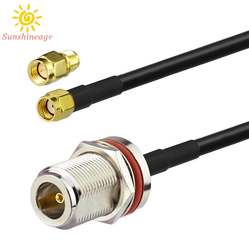SUNAGE- ~Antenna Kit Miner N-type RG58 RP-SMA To N Female Cable Helium Hot Sale【SUNAGE-HOT Fashion】