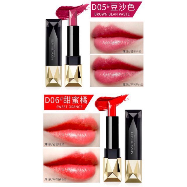 Son Thỏi Kim Cương MayCreate Dazzle Color Lipstick Mĩ Phẩm Gía Sỉ 89