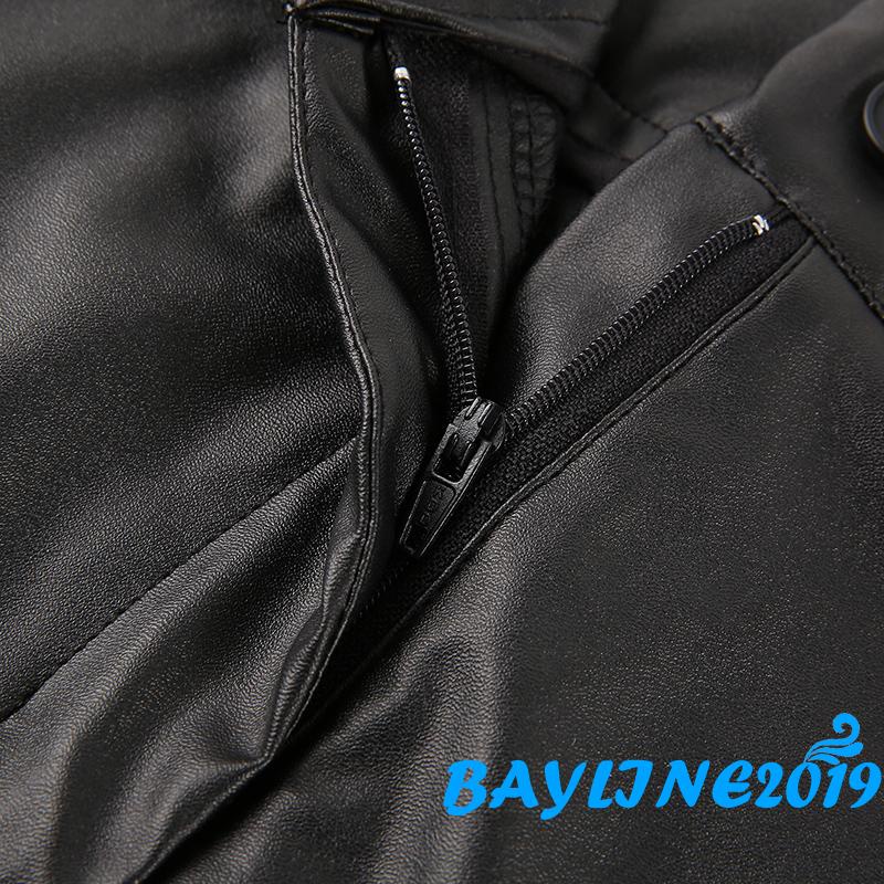 Chân Váy Da Lửng Dáng Bút Chì Phong Cách Punk Vintage