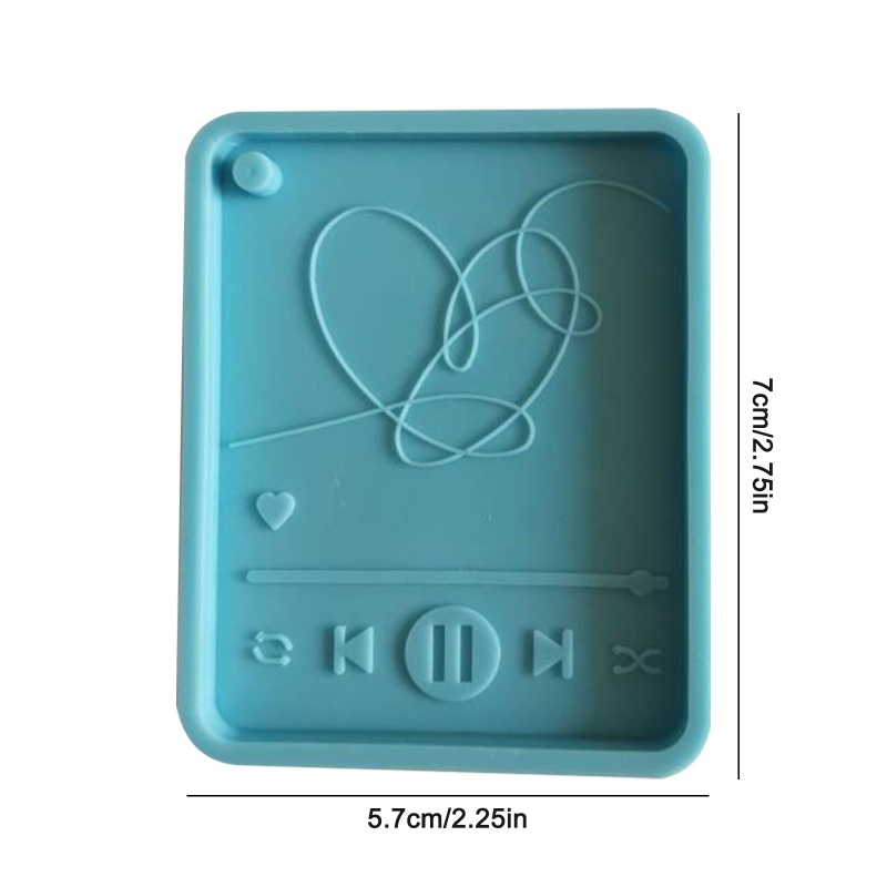 Khuôn silicone làm móc khóa hình máy nghe nhạc mp3 độc đáo