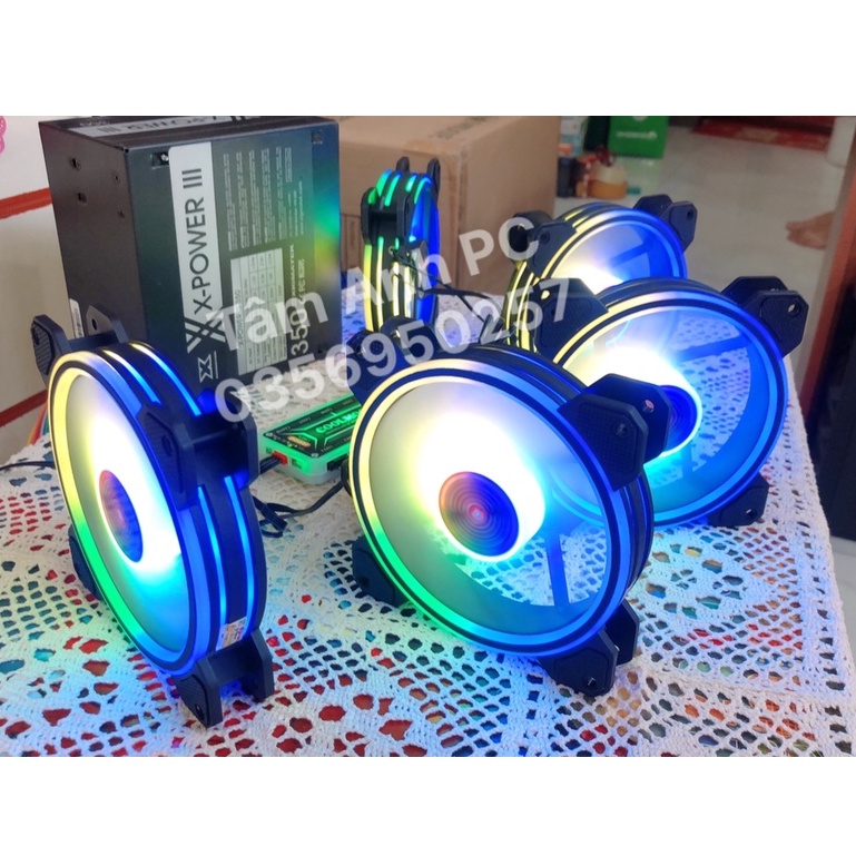 Quạt Tản Nhiệt, Fan Led M1 RGB Coolmoon - Đồng Bộ Hub Coolmoon