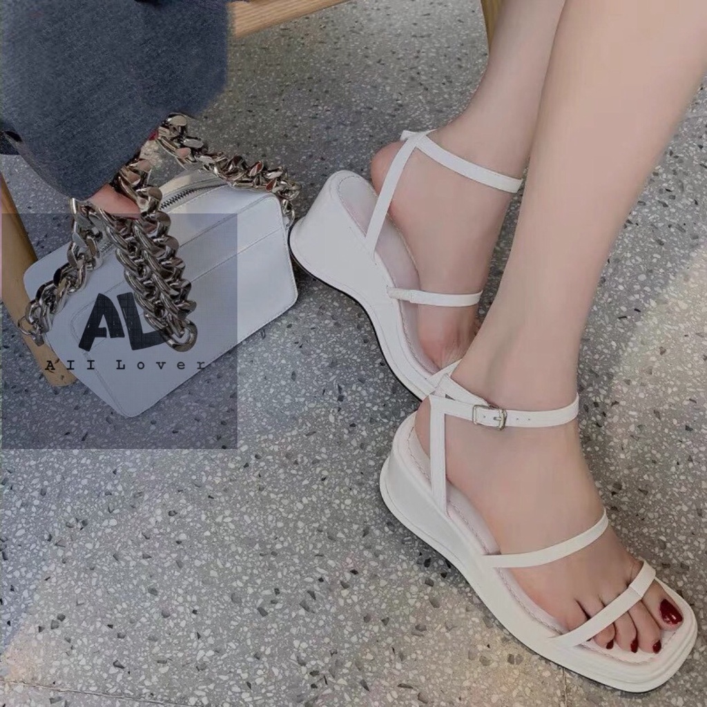 SANDAL XUỒNG ALI LOVER - GIÀY THỜI TRANG NỮ PHONG CÁCH HIỆN ĐẠI QUAI NGANG KẸP MẢNH ĐẾ CAO 7 PHÂN AS220202