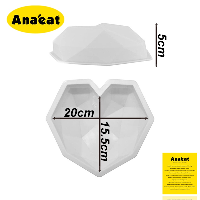 Khuôn đúc Anaeat bằng silicon hình trái tim