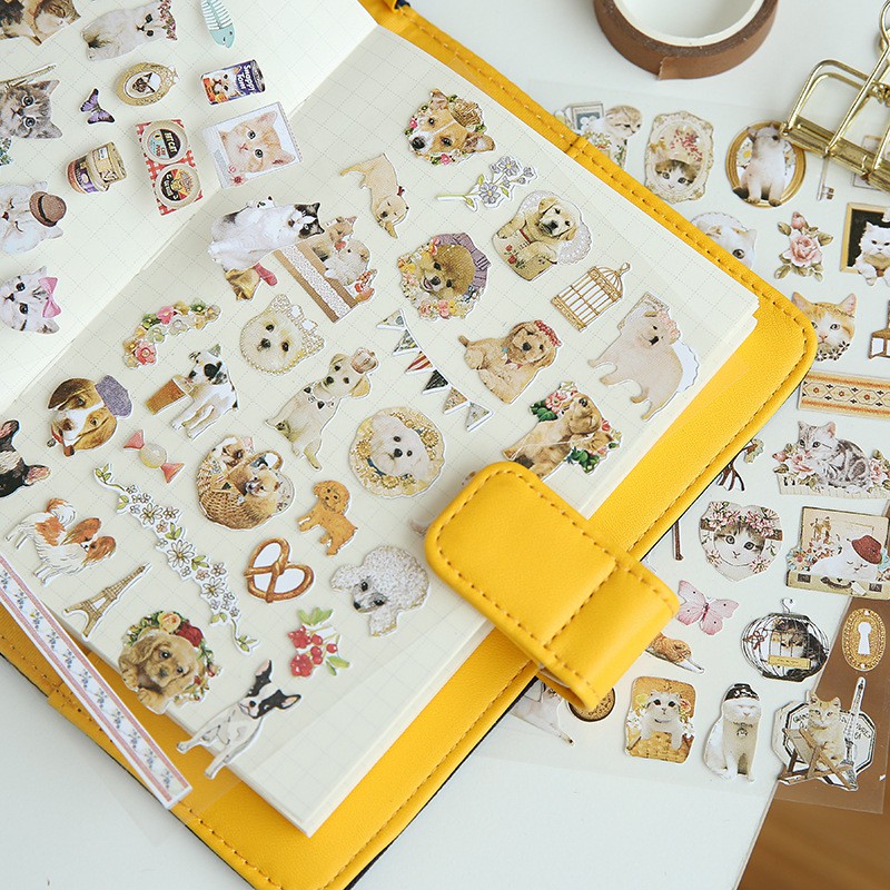 sticker suatelier đa phong cách tấm trong DIY thủ công bullet journal penpal letter snail mail