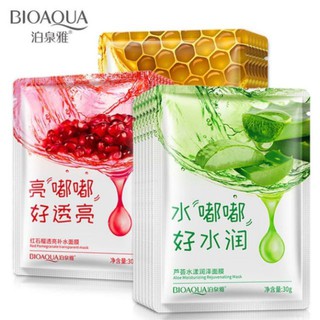 Mặt nạ dưỡng da Bioaqua mật ong - lựu đỏ - lô hội
