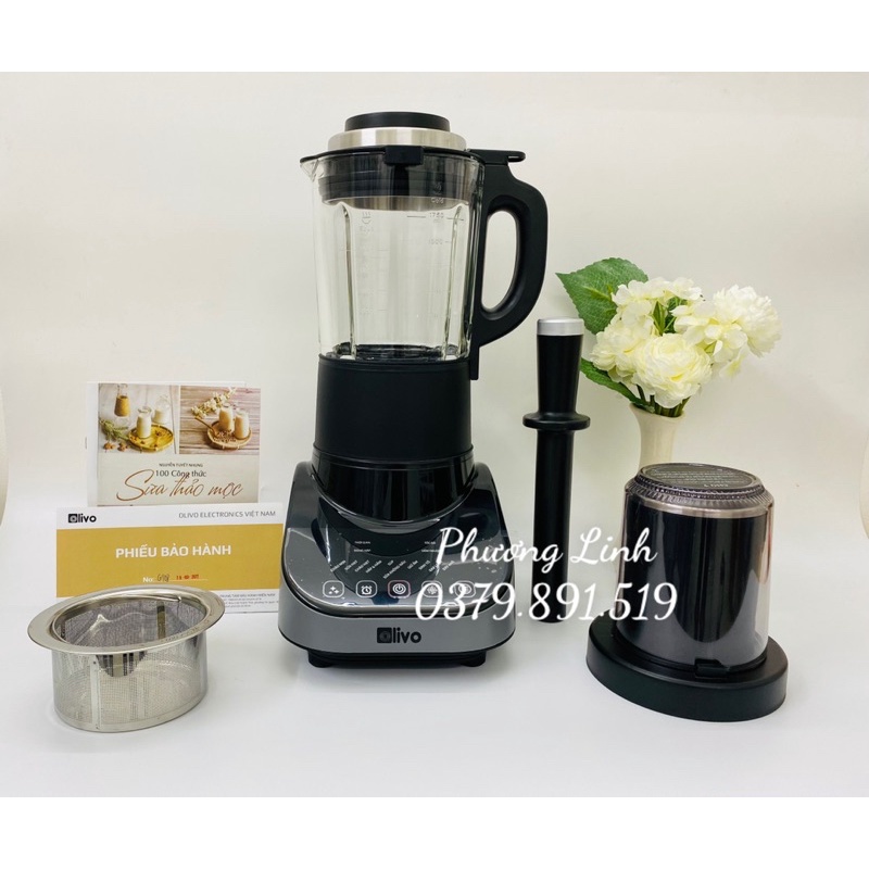 Máy làm sữa hạt Olivo CB20 (TẶNG KÈM CỐI XAY KHÔ) - Công suất 2000W - Hàng chính hãng - Bảo hành 24 tháng