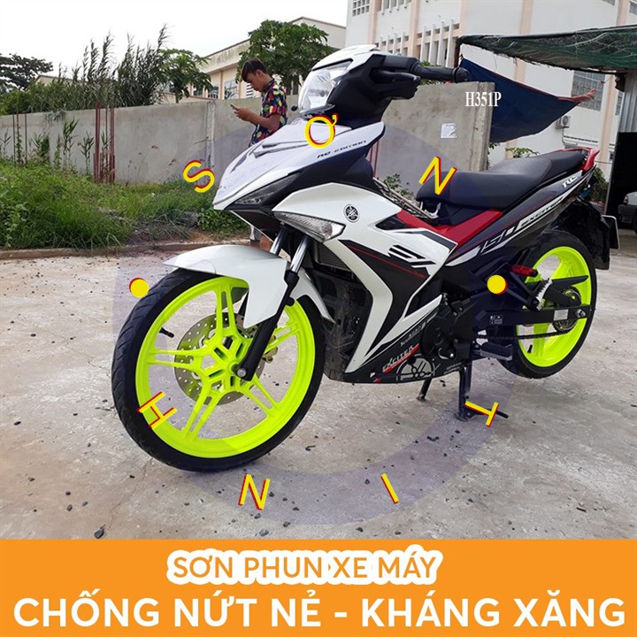 Chai sơn xịt Samurai 56** màu vàng phản quang