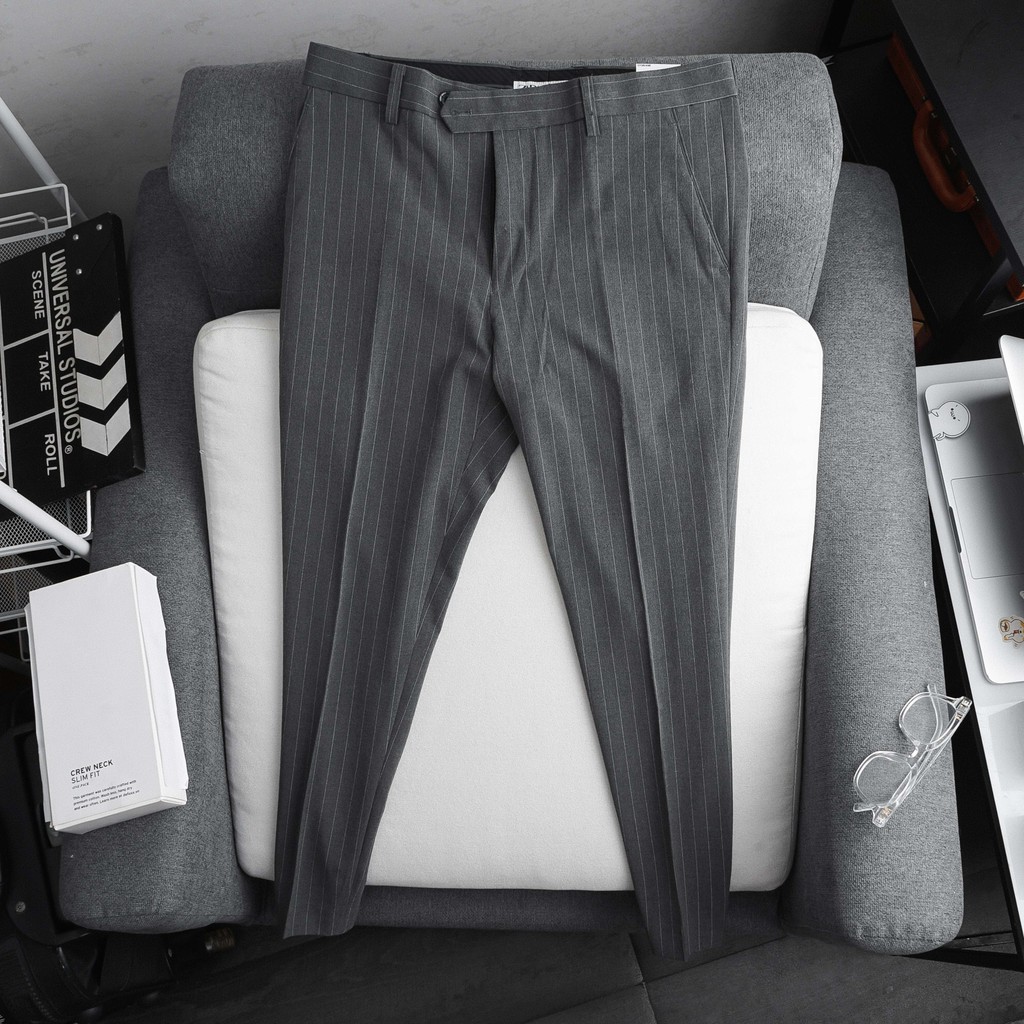 [ 4 Màu] Quần Tây Nam Kẻ Sọc Hàn Quốc Dáng Ôm Công Sở - Quần Âu Nam Đẹp Chuẩn Thiết ,Tôn dáng, Lịch Sự - QA05 - Gusta | BigBuy360 - bigbuy360.vn