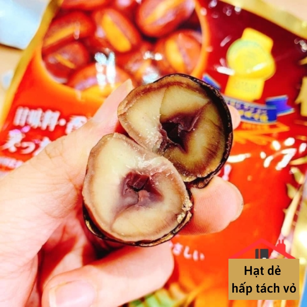 Hạt dẻ hấp tách vỏ, hạt dẻ cao cấp Nhật Bản bịch 260gr, date 11/2023]
