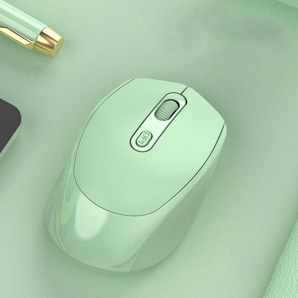 Chuột Không Dây Mini Malcom Màu Xanh Lá / Hồng