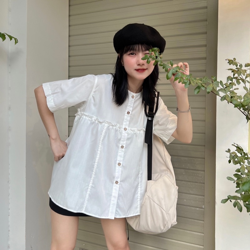 Áo babydoll bèo hamy-top