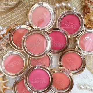 Phấn Má Hồng Tròn VACOSI Lolipop Blush Powder 4.4g