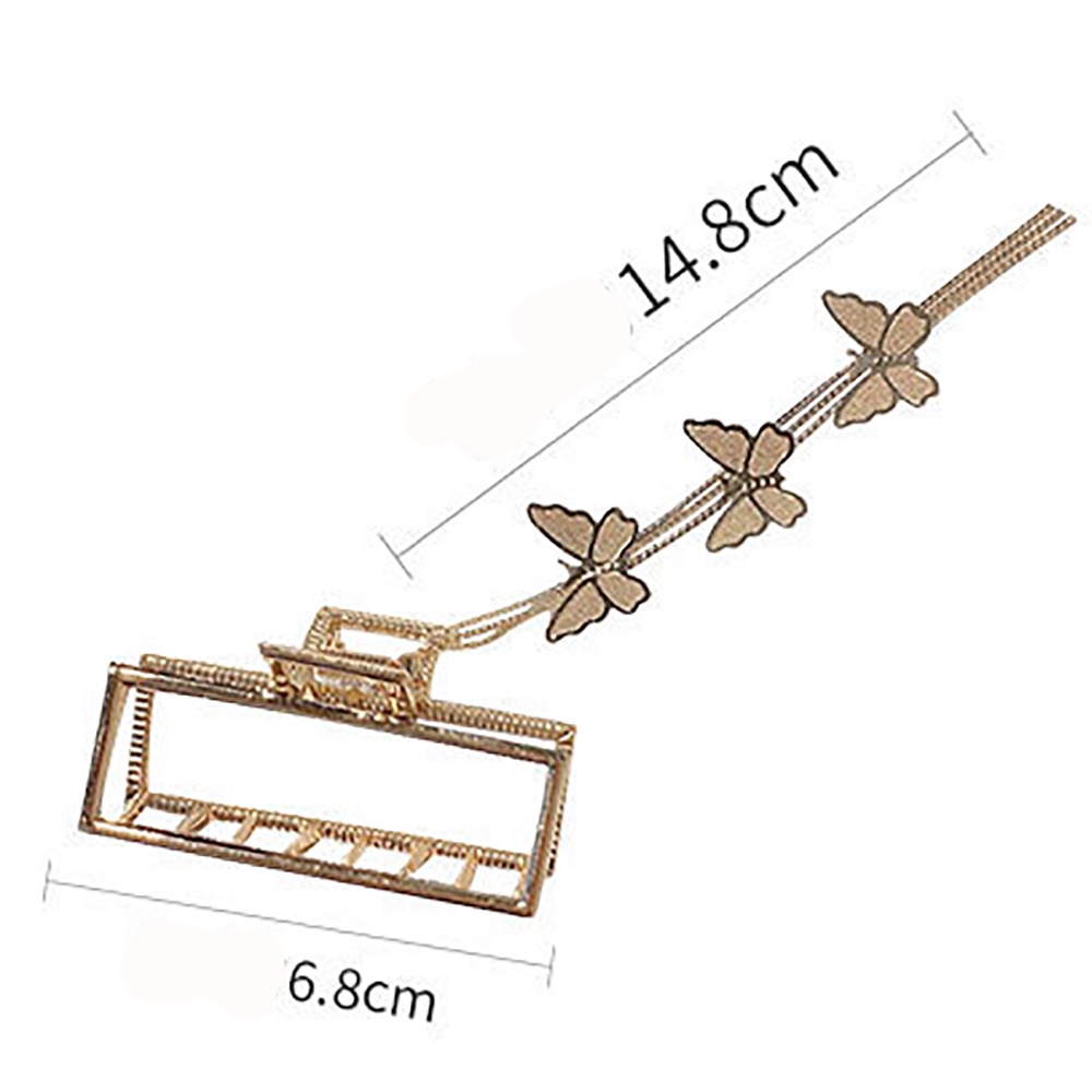 Kẹp Tóc Hình Bướm Bằng Hợp Kim Phong Cách Hàn Quốc Cổ Điển Cho Nữ