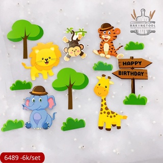 Set que giấy sở thú+ cây xanh