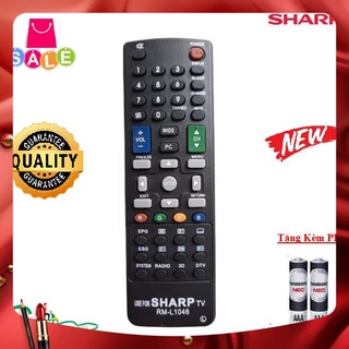 Remote điều khiển tivi sharp rm-l1046 ,hàng mới 100%-chất lượng tốt-tặng kèm pin