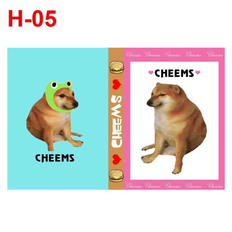 sổ tay cheems tặng kèm bút/ sổ viết in hình cheems