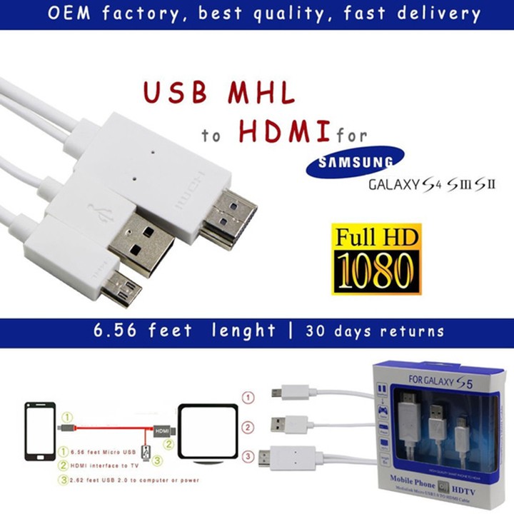 Cáp HDMI Kết Nối Điện Thoại Với TiVi