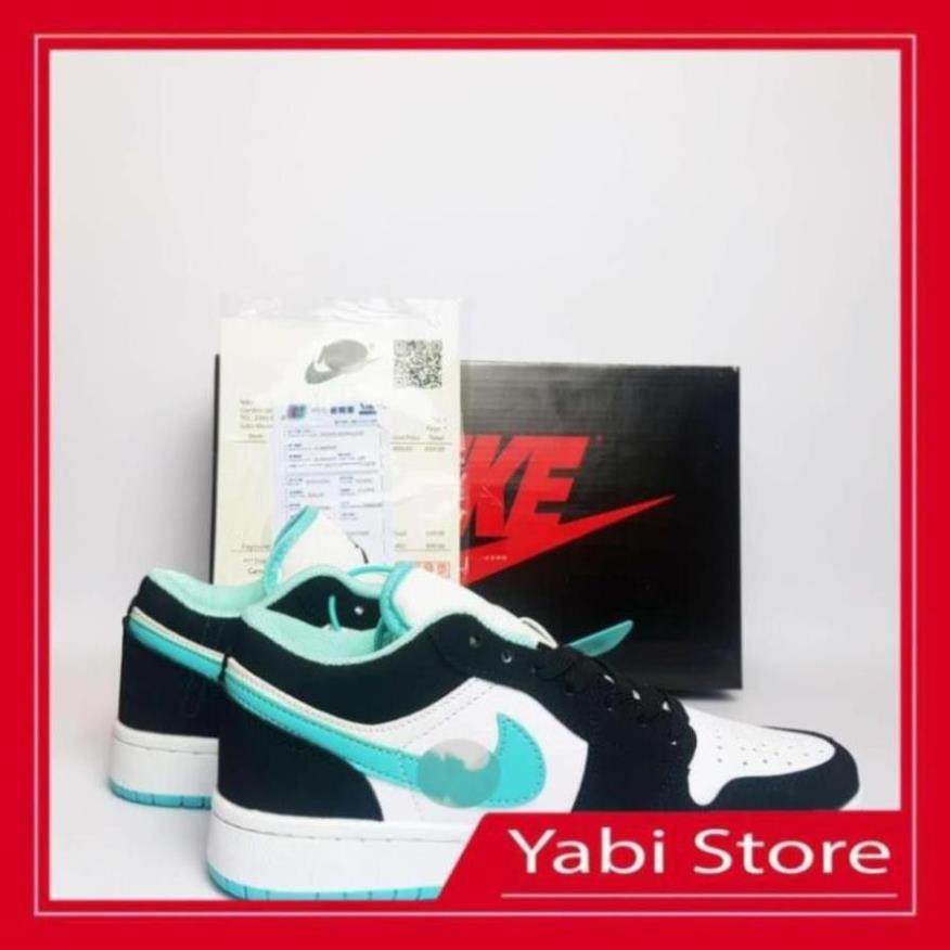 🔥FREE SHIP-HÀNG QUẢNG CHÂU 🔥Giày thể thao sneaker🔥Air Jordan 1 Low JD xanh Ngọc full box - Yabi Store