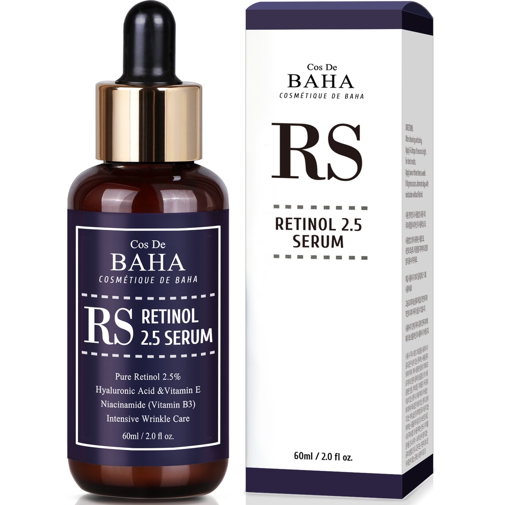 Serum Cos De Baha - 2.5% Retinol Niacinamide & Vitamin E 60ml