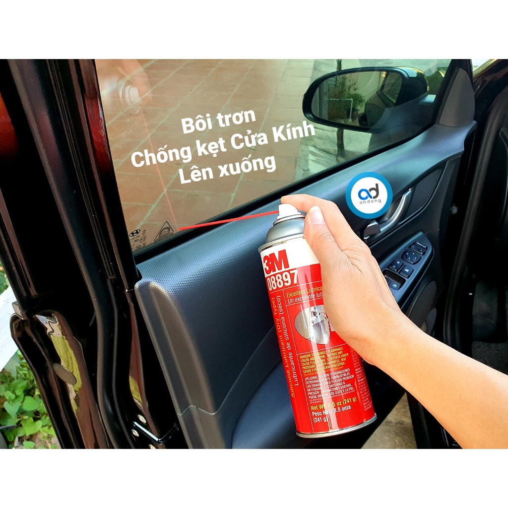 Dung dịch bôi trơn, dưỡng gioăng cao su, chống kẹt cửa kính 3M Silicone Lubricant PN 08897