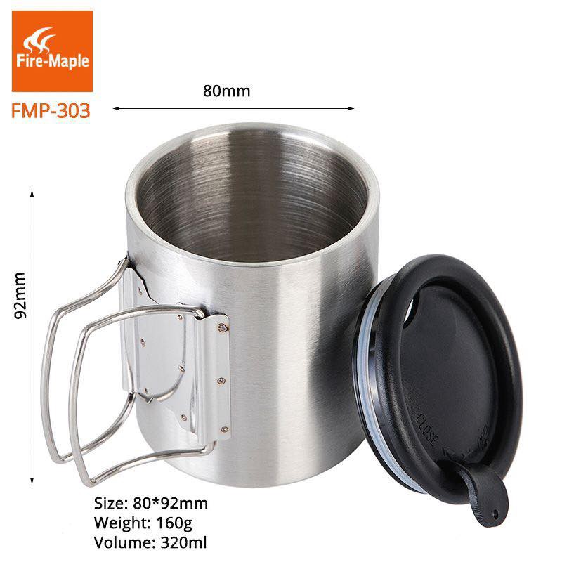 Ca inox gấp gọn Fire maple FMP