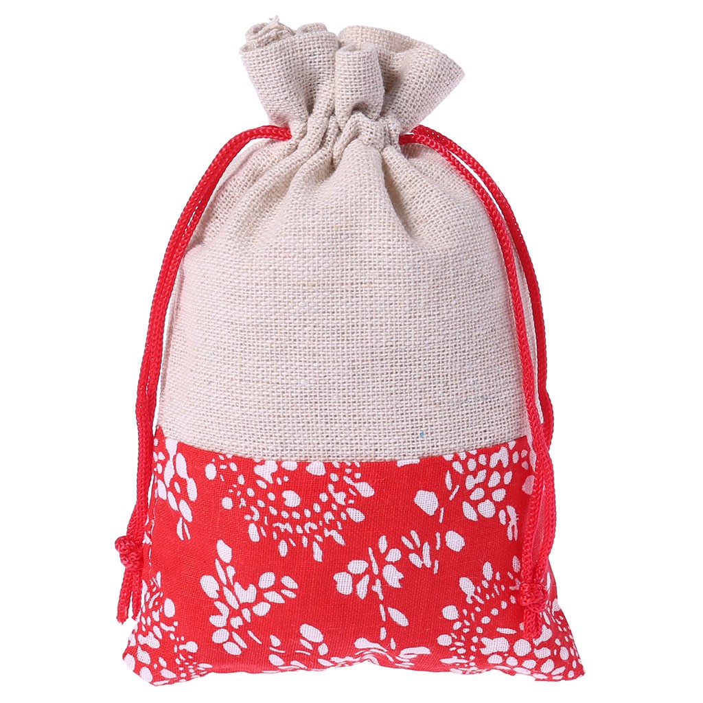 Túi cotton lanh dây rút đựng trang sức