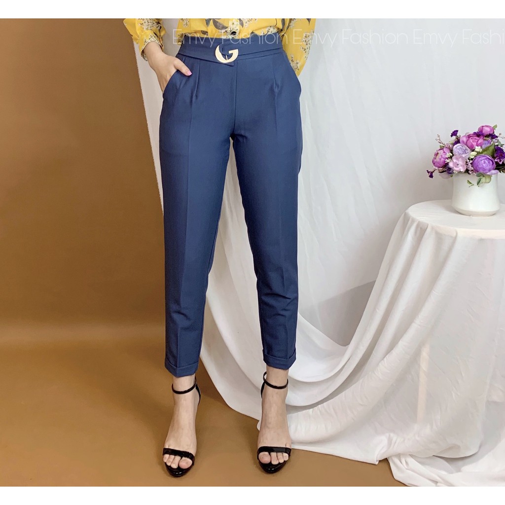 Quần Âu nữ công sở chất kaki mịn co dãn Emvy - Q1 | BigBuy360 - bigbuy360.vn