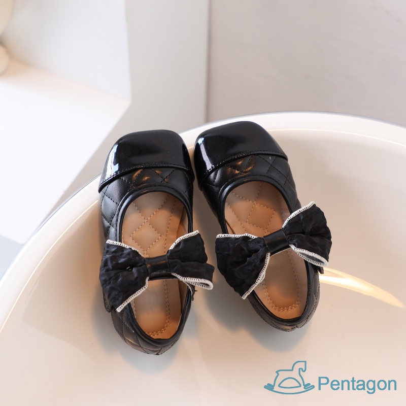 Xăng đan Quai Dán Đế Mềm Đính Nơ Phong Cách Hàn Quốc Cho Bé Gái