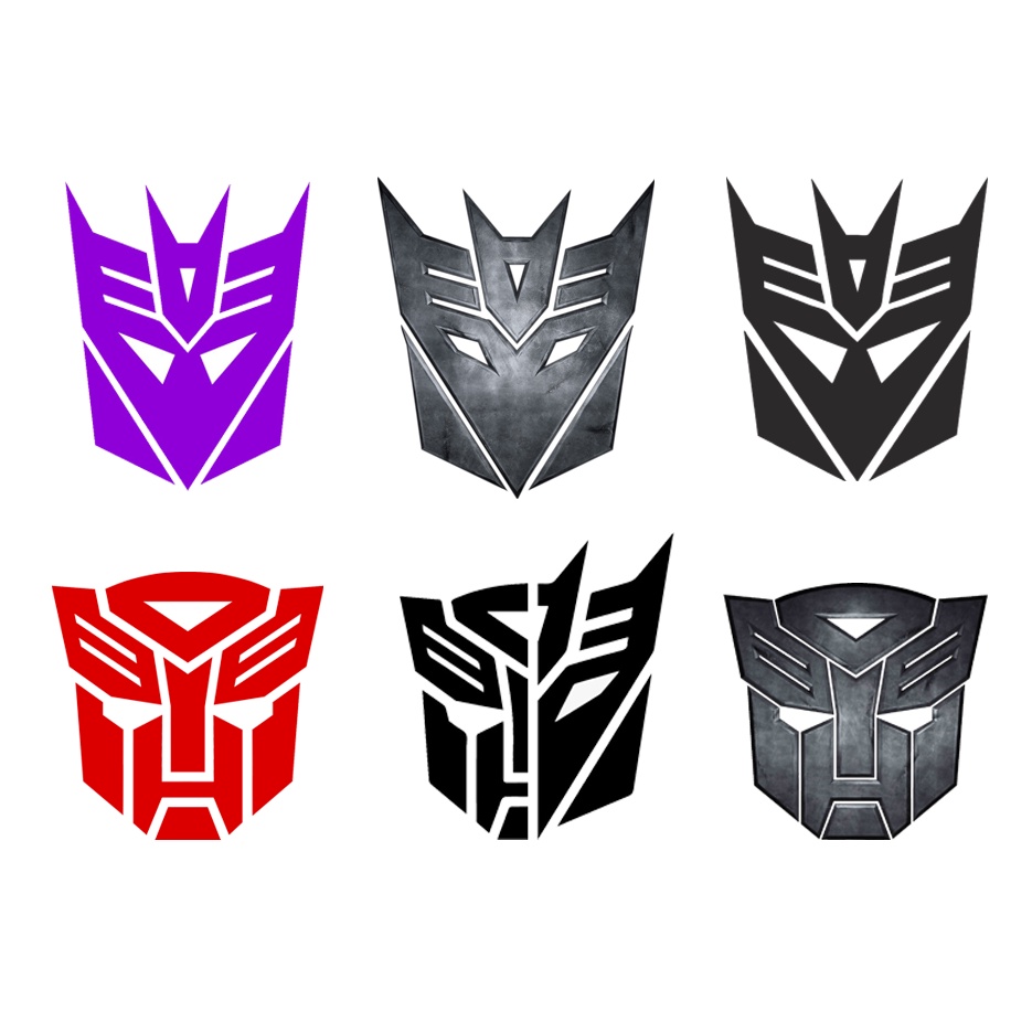 Hình dán sticker Transformers, Autobot, Decepticon, hình dán pvc, hình dán laptop