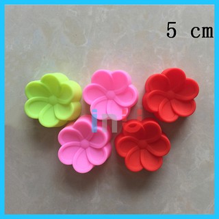 HCM - Combo 5 khuôn silicon cupcake hoa sứ 5cm