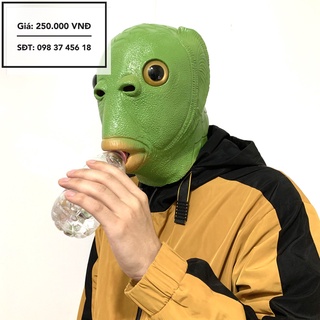 Mặt nạ đầu cá xanh hot tiktok