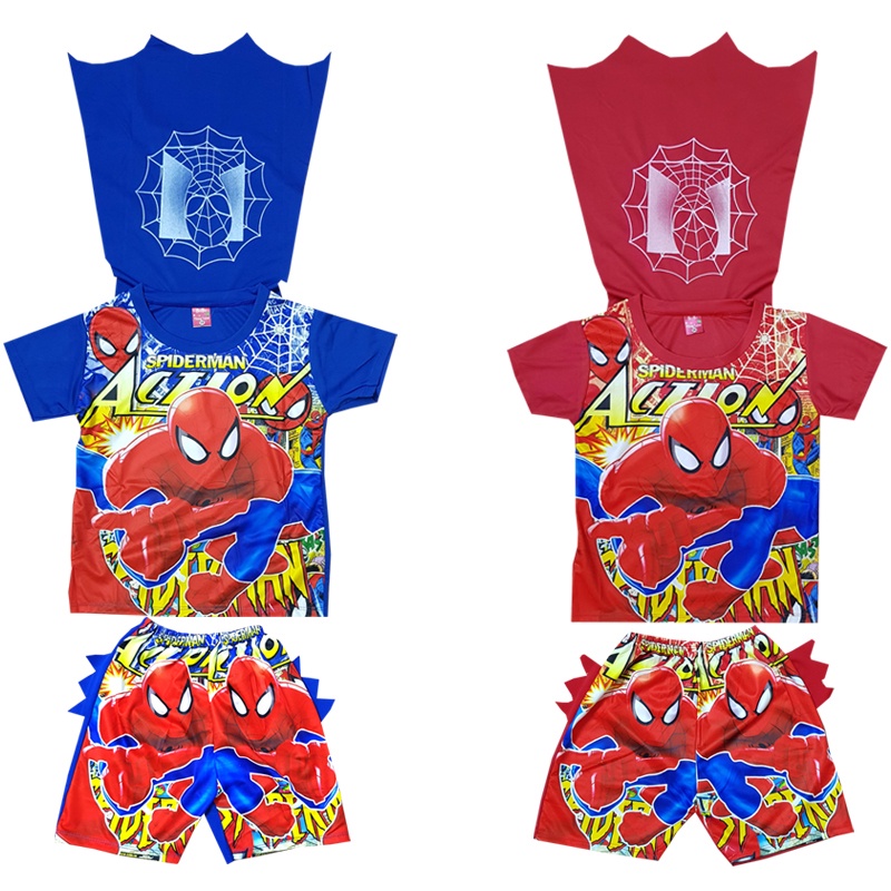 Đồ bộ siêu nhân có cánh tà tặng kèm mắt kính size 16-36kg mẫu và màu ngẫu nhiên không trùng kiểu