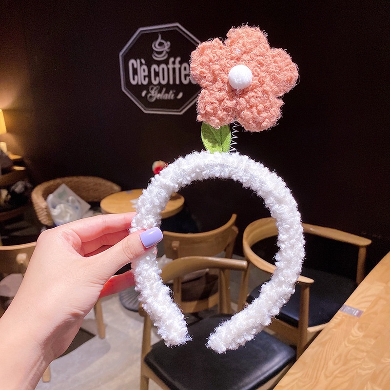 Băng đô chống trượt SD707 thiết kế hình bông hoa đủ màu dễ thương phong cách Hàn Quốc làm phụ kiện thời trang cho nữ