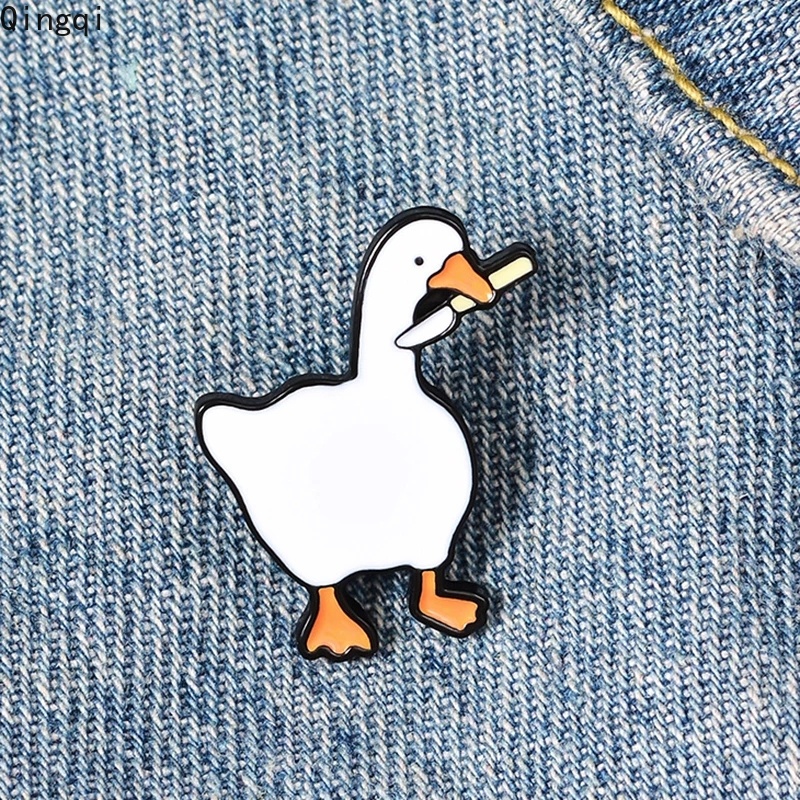 Ghim cài áo MISS ZOE hình ngỗng hoạt hình dễ thương