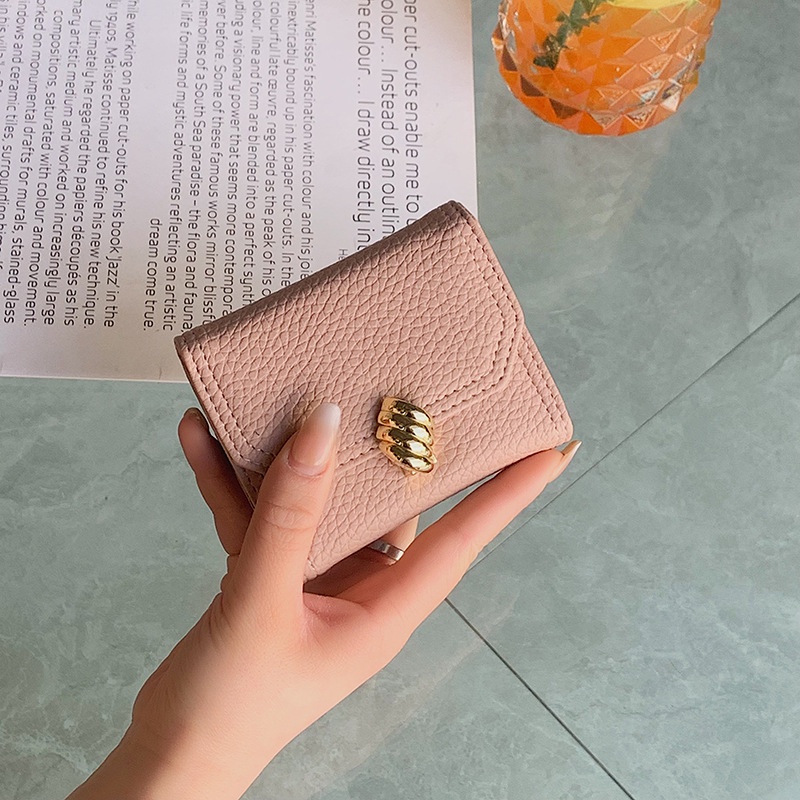 Ví Ngắn Dạng Gập Đựng Thẻ/Tiền Thời Trang Mùa Hè Cho Nữ 2022