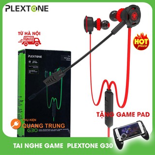Combo Tai nghe game plextone G30 dual mic chính hãng và game pad moblie