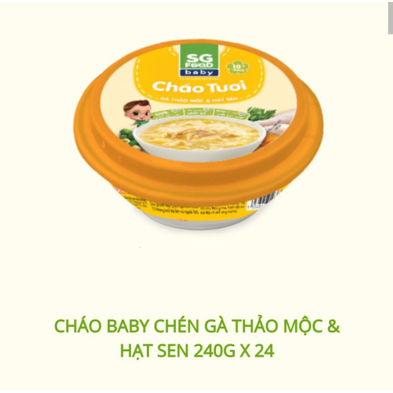 Cháo tươi chén bổ dưỡng SG food