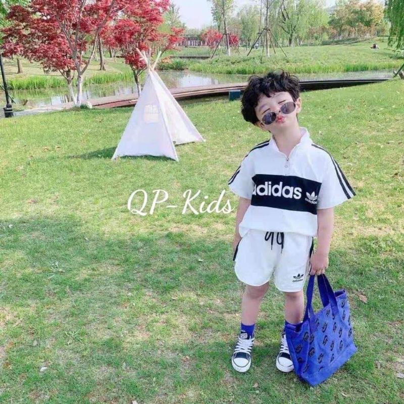 Bộ Cotton tàu adidas cho bé