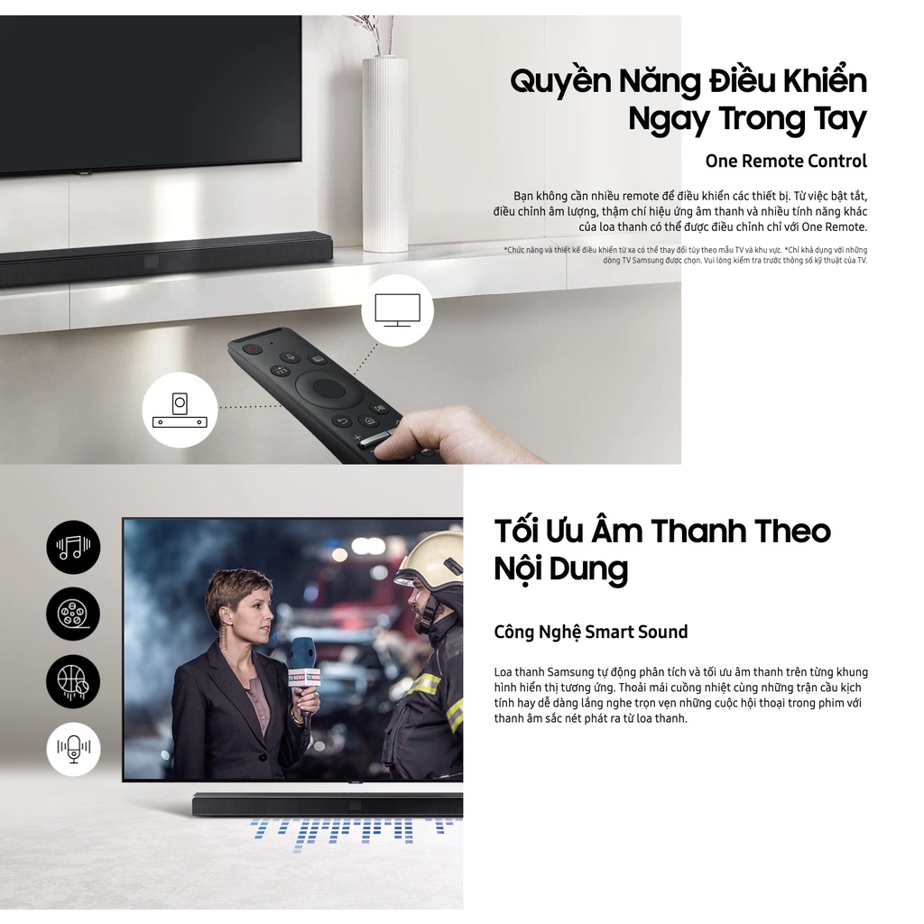 Loa Thanh SAMSUNG 2.1ch 320W HW-T550